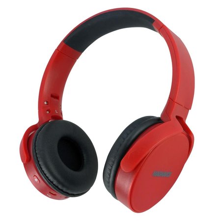 MAGNAVOX Magnavox MBH542-RD Foldable Bluetooth Headphones; Red MBH542-RD